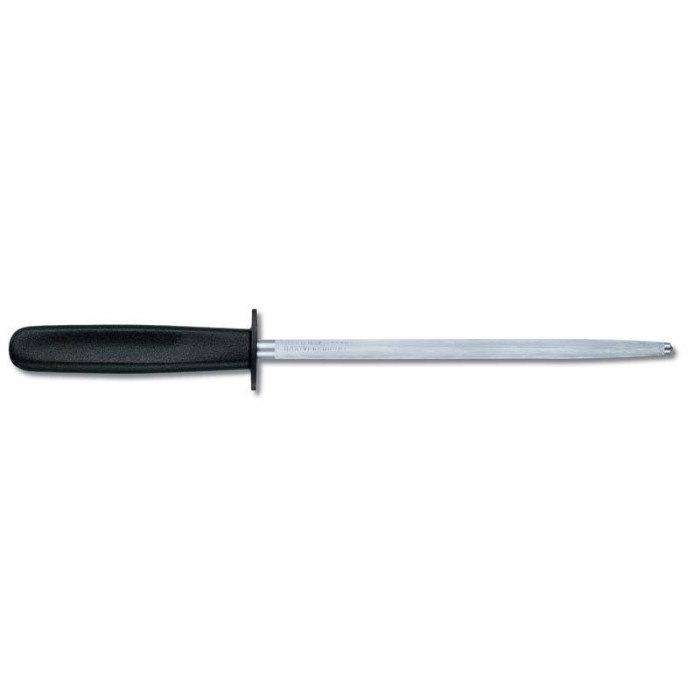 Мусат Victorinox стальной, круглое сечение, 20 см, черный