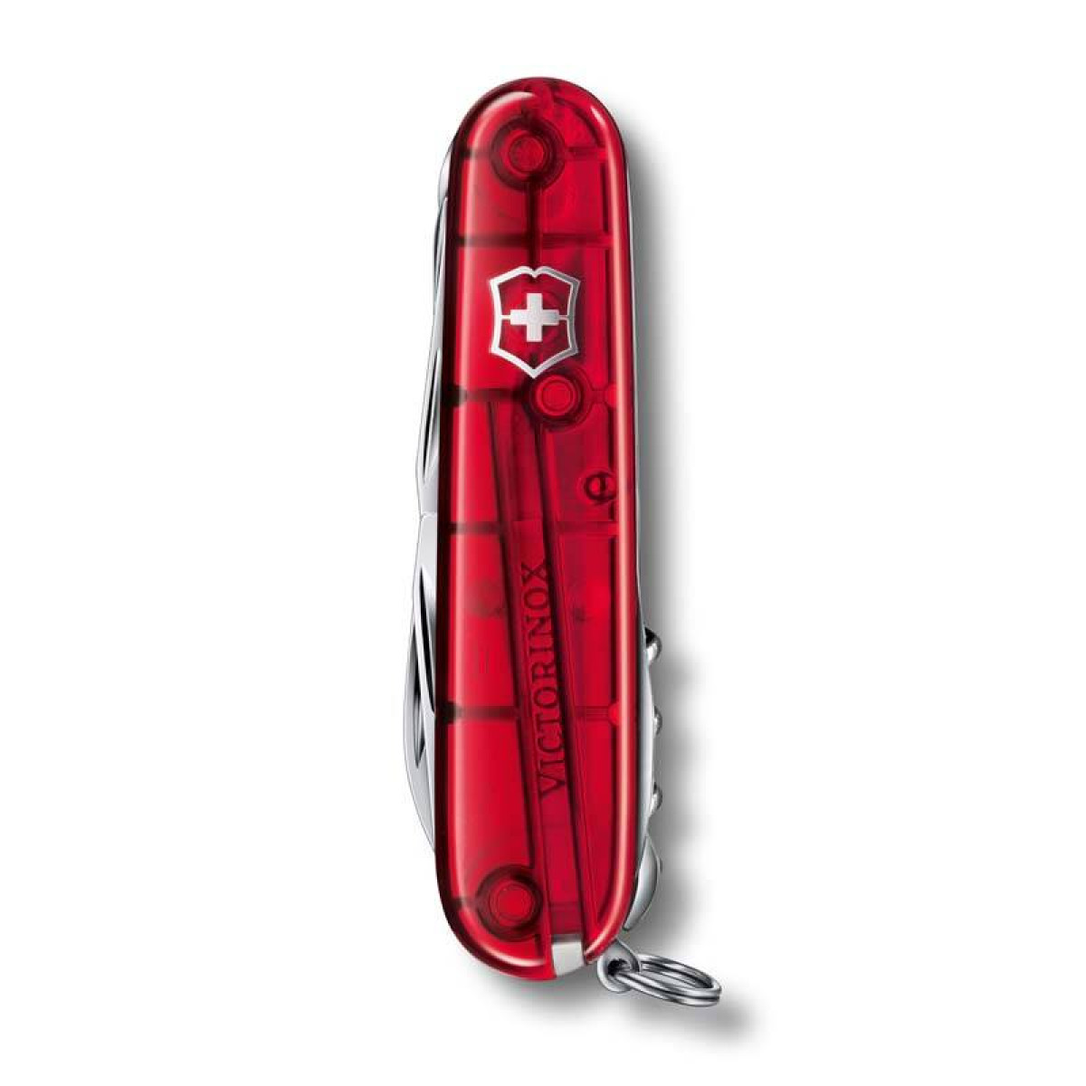 Нож Victorinox Huntsman, 91 мм, 15 функций, полупрозрачный красный 4