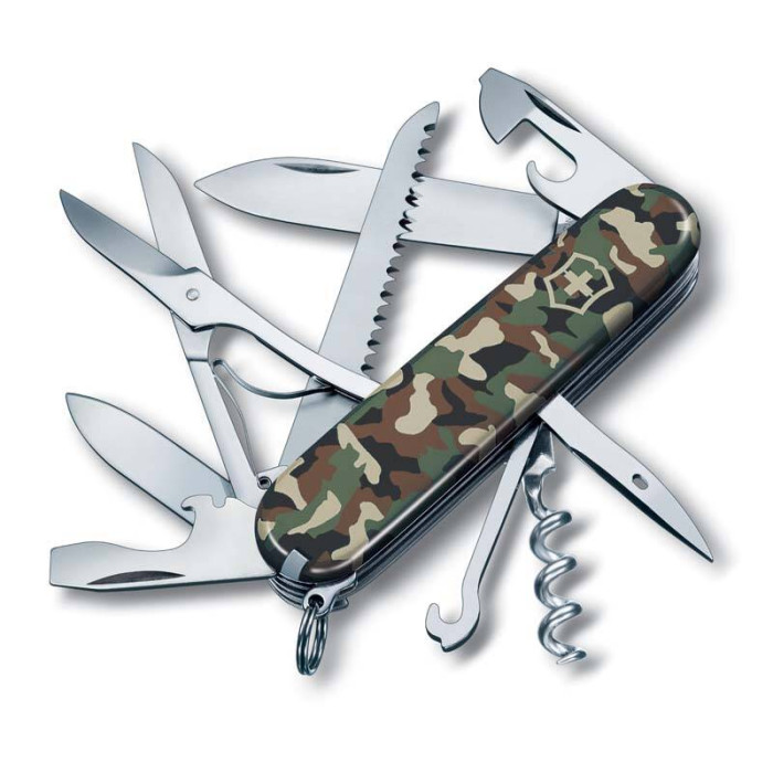 Нож Victorinox Huntsman, 91 мм, 15 функций, камуфляжный