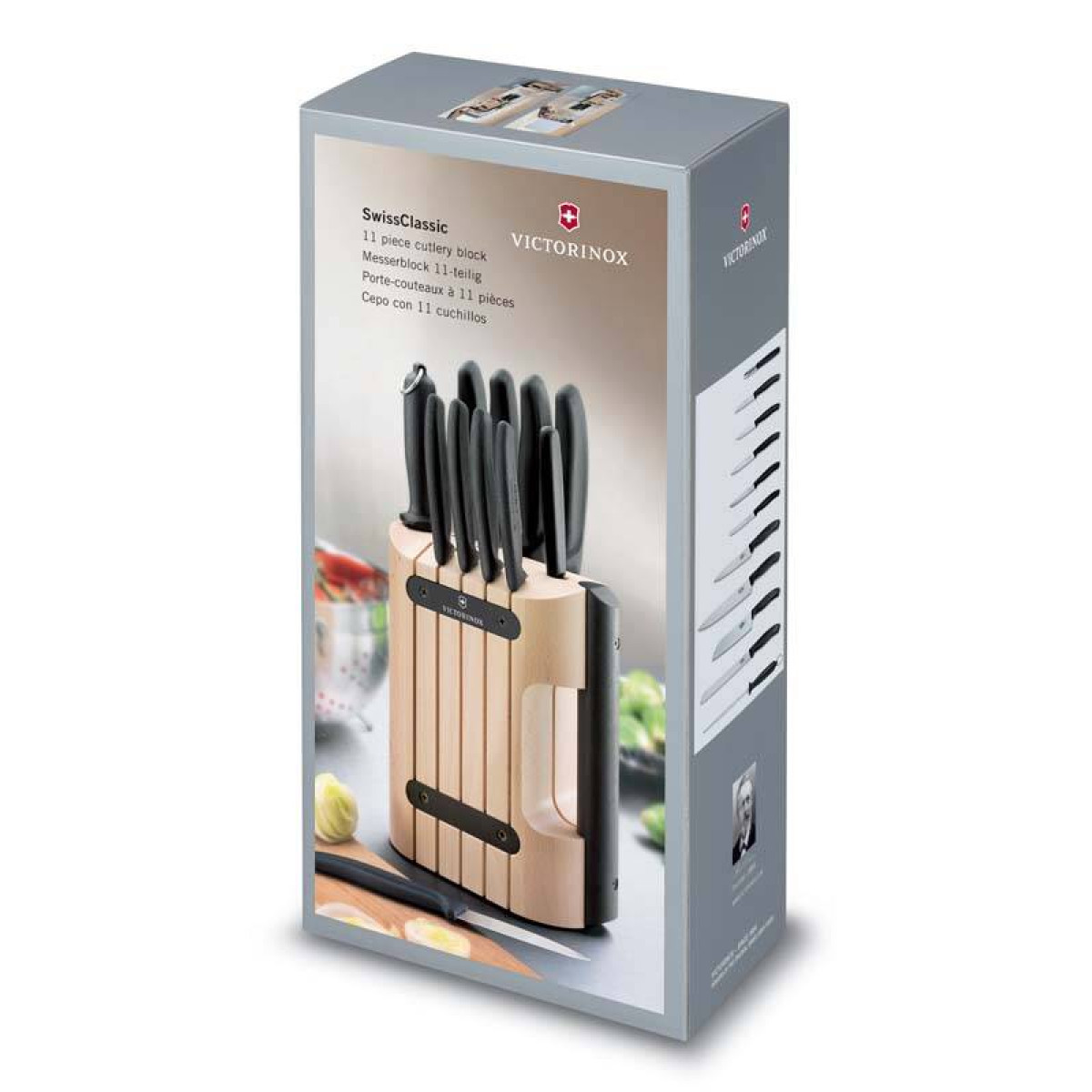 Набор Victorinox кухонный, 11 предметов, в подставке 3