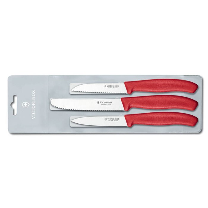 Набор Victorinox кухонный, 3 предмета, красный