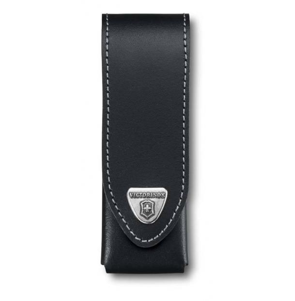 Чехол Victorinox для ножей 111 мм, до 3 уровней, на липучке, кожаный, черный 4.0523.3