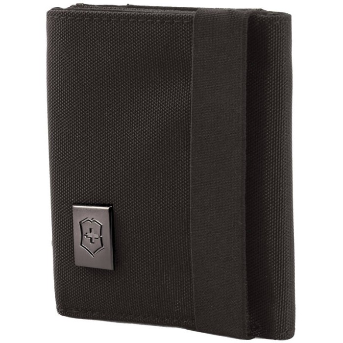 Бумажник Victorinox Lifestyle Accessories 4.0 Tri-Fold Wallet, чёрный, нейлон, 9x3x10