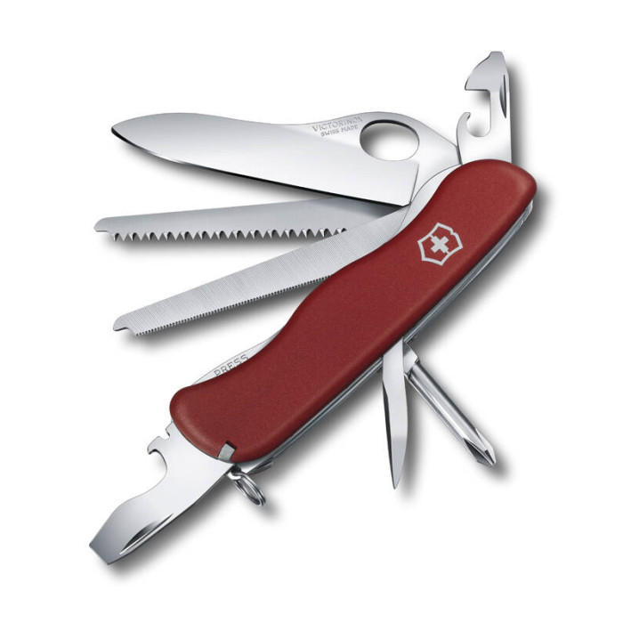 Нож Victorinox Locksmith, 111 мм, 14 функций, с фиксатором лезвия, красный