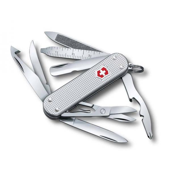 Нож-брелок Victorinox MiniChamp, 58 мм, 14 функций, серебристый 0.6381.26