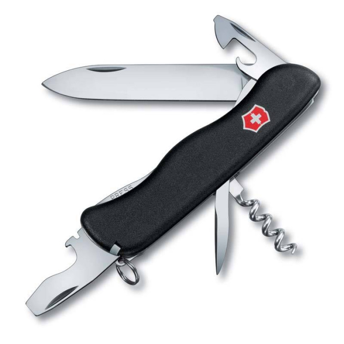 Нож Victorinox Nomad, 111 мм, 11 функций, черный