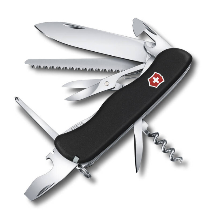 Нож Victorinox Outrider, 111 мм, 14 функций, черный