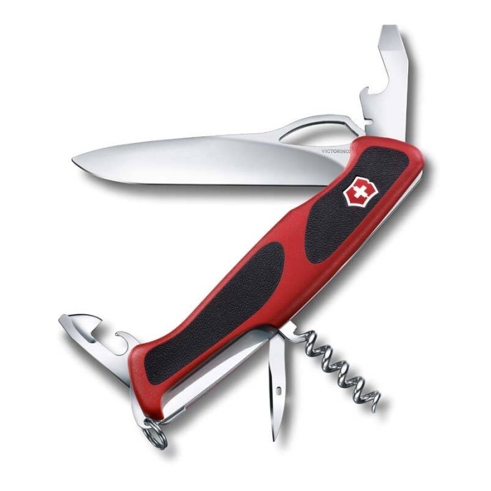 Нож Victorinox RangerGrip 61, 130 мм, 11 функций, красный