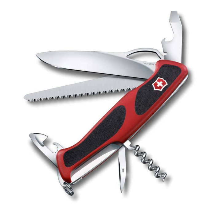 Нож Victorinox RangerGrip 79, 130 мм, 12 функций, красный