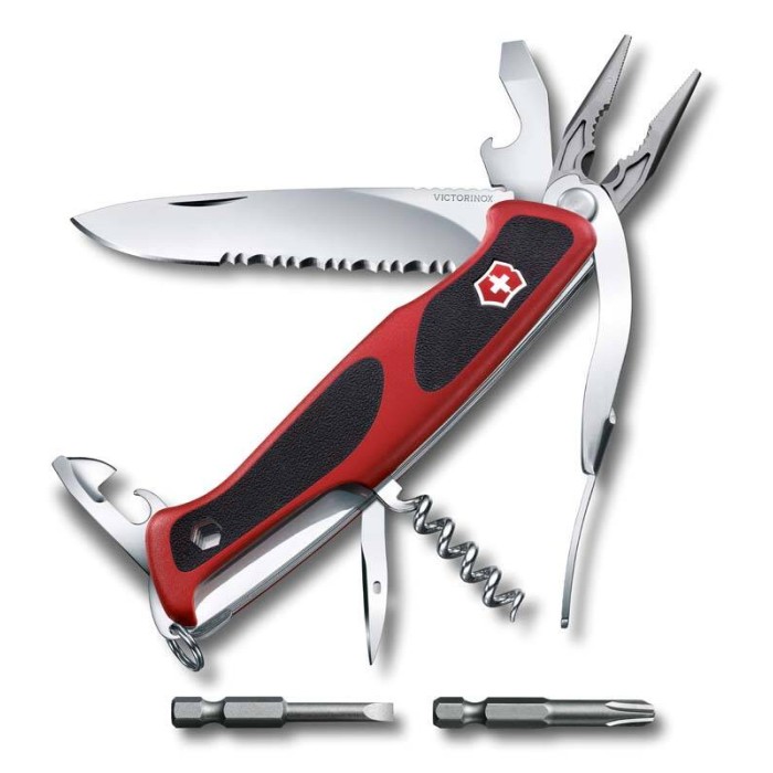 Нож Victorinox RangerGrip 174 Handyman, 130 мм, 17 функций, красный