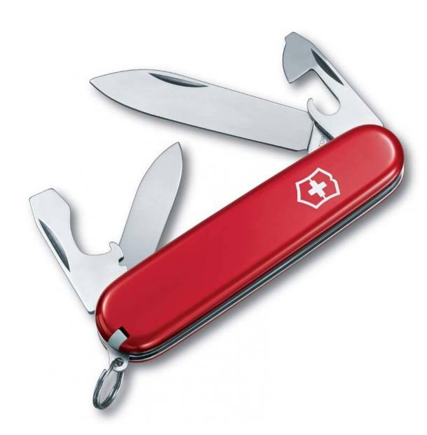 Нож Victorinox Recruit, 84 мм, 10 функций, красный 0.2503