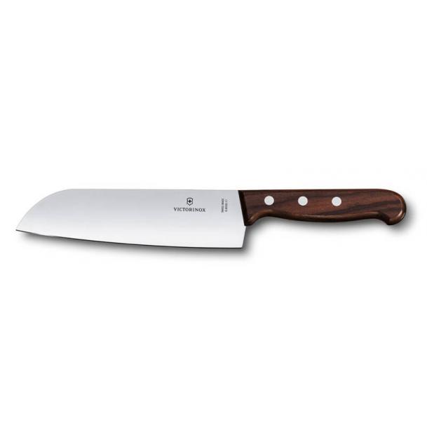 Нож Victorinox сантоку, лезвие 17 см, дерево, GB 6.8500.17G