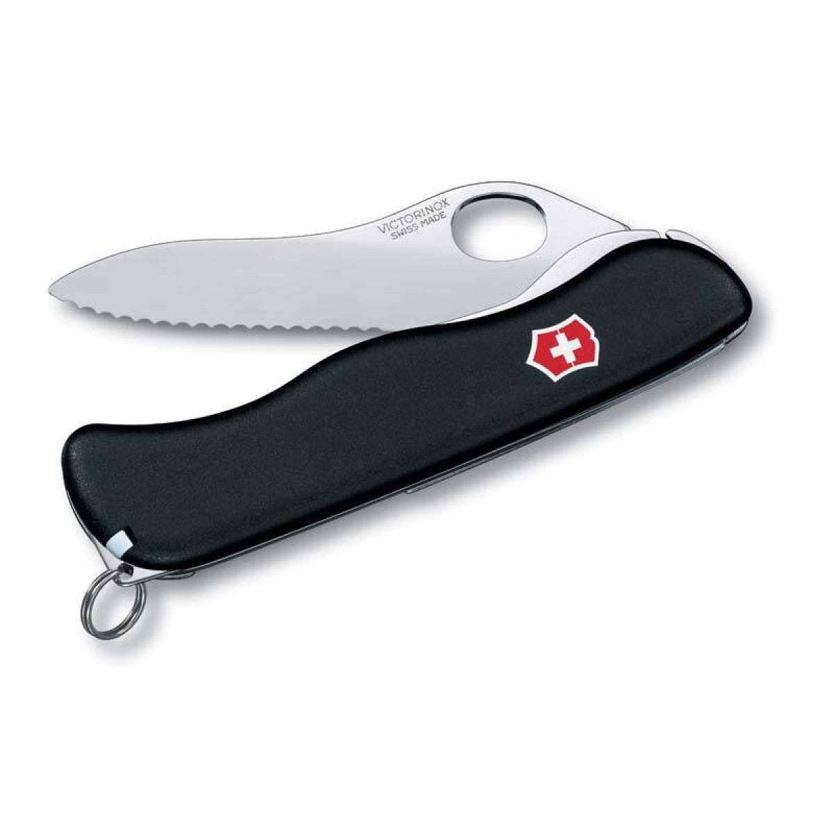 Нож Victorinox Sentinel One Hand, 111 мм, 4 функции, с фиксатором лезвия, черный 4