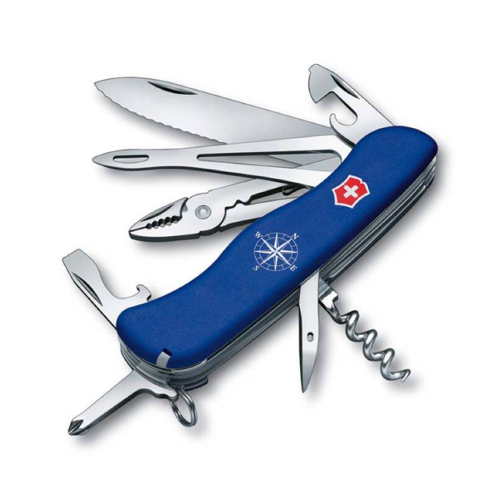 Нож Victorinox Skipper, 111 мм, 17 функций, синий