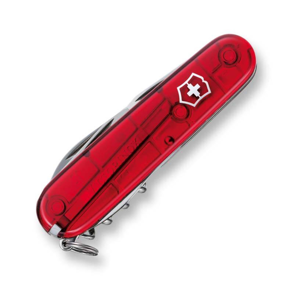 Нож Victorinox Spartan, 91 мм, 12 функций, прозрачный красный 3