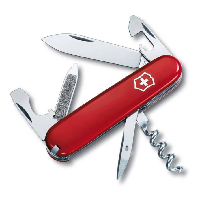 Нож Victorinox Sportsman, 84 мм, 13 функций, красный