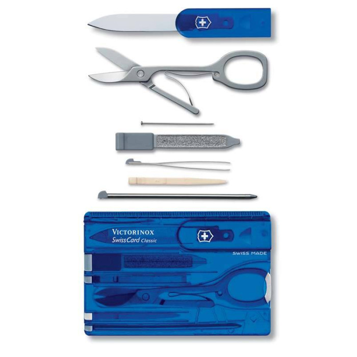 Швейцарская карточка Victorinox SwissCard, синяя