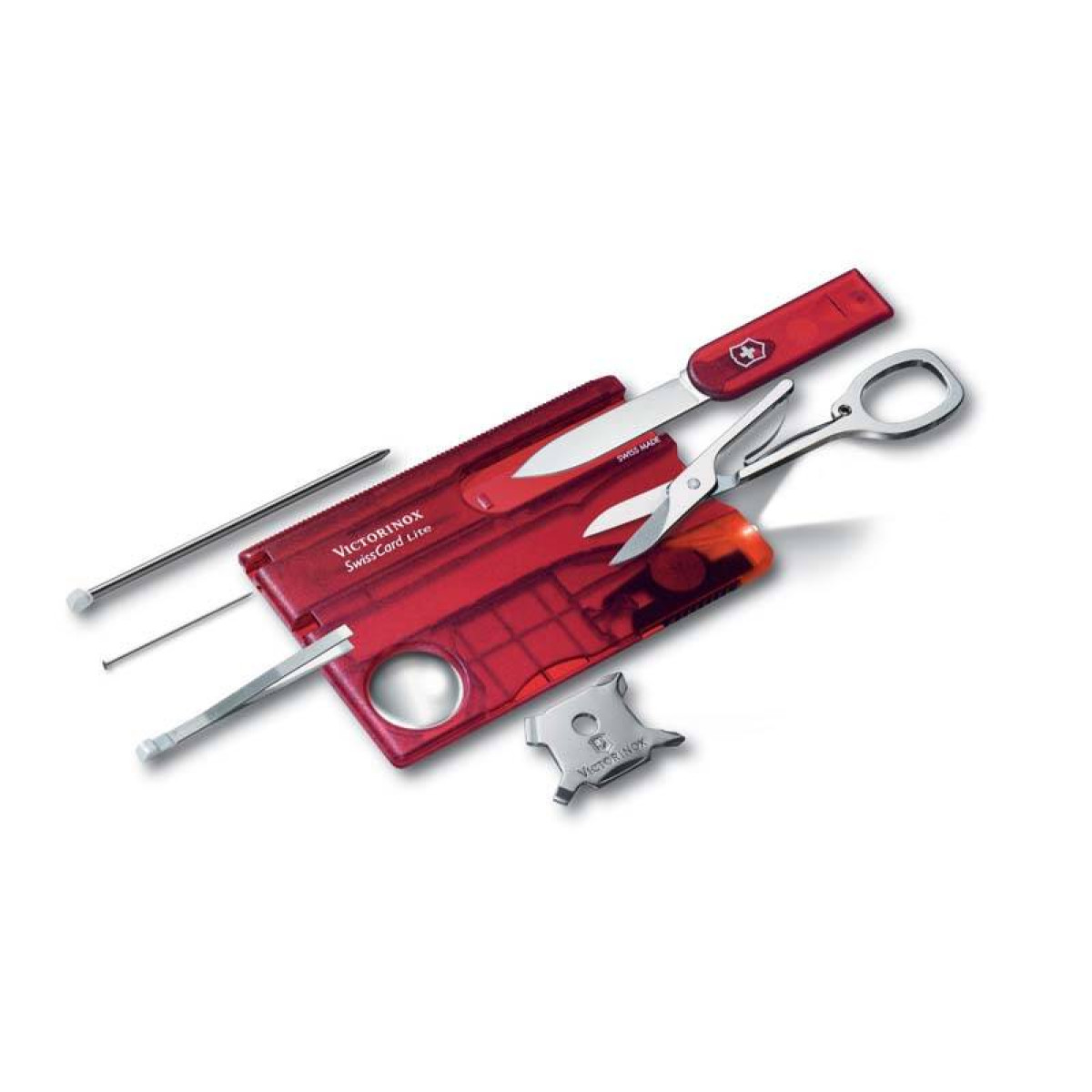 Швейцарская карточка Victorinox SwissCard Lite, красная 1