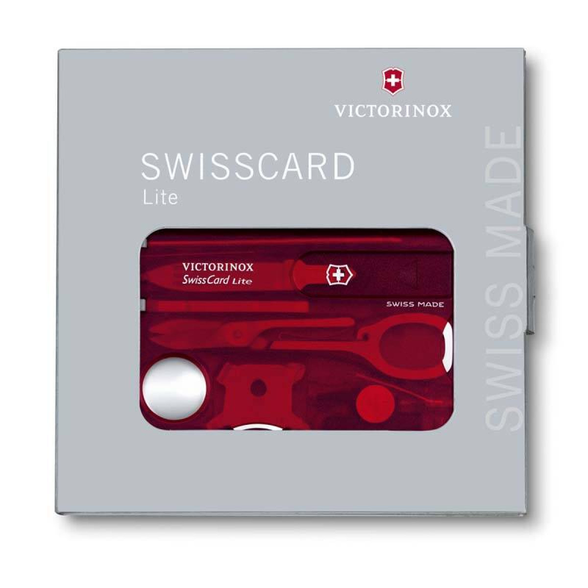 Швейцарская карточка Victorinox SwissCard Lite, красная 3