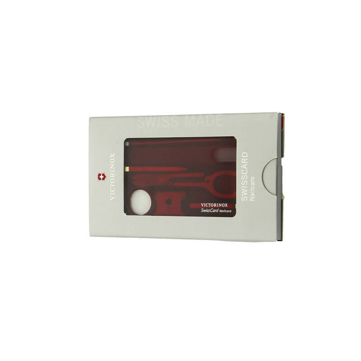 Швейцарская карточка Victorinox SwissCard Nailcare, красная 3