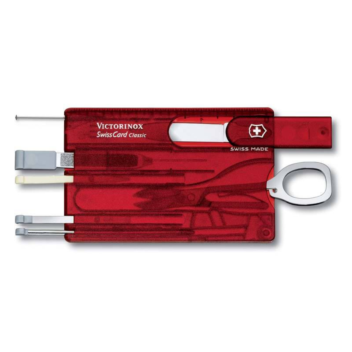 Швейцарская карточка Victorinox SwissCard, красная 1