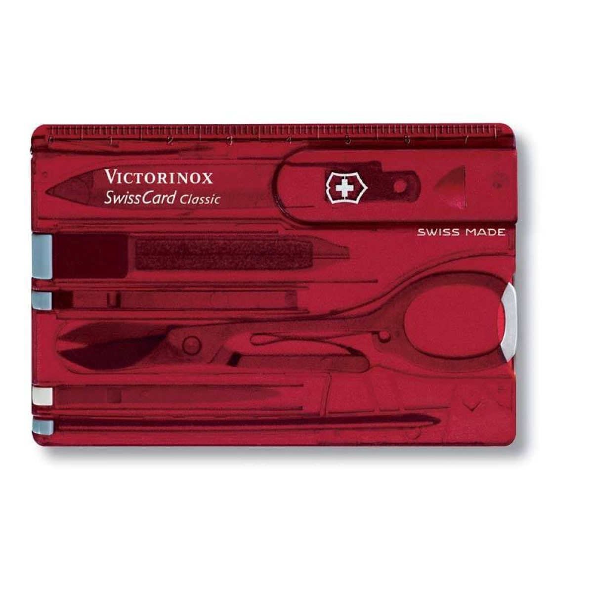 Швейцарская карточка Victorinox SwissCard, красная 2