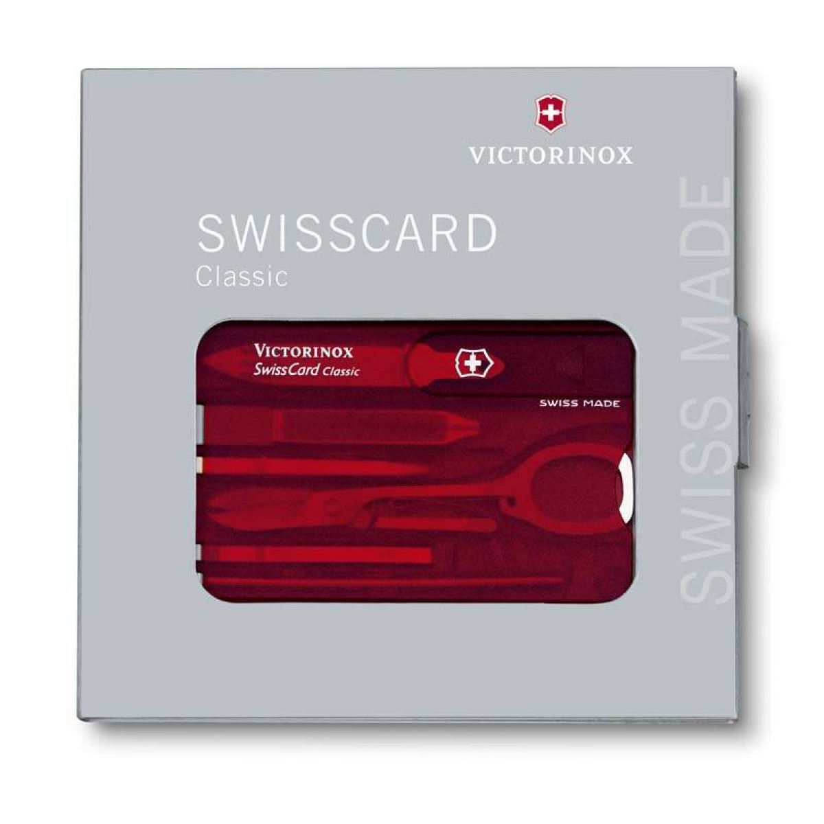 Швейцарская карточка Victorinox SwissCard, красная 4