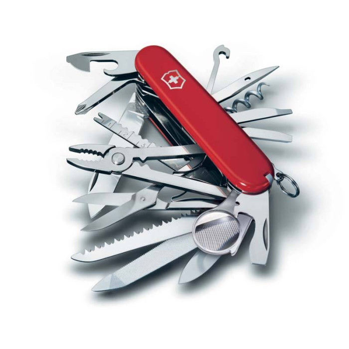 Нож Victorinox SwissChamp, 91 мм, 33 функции, красный