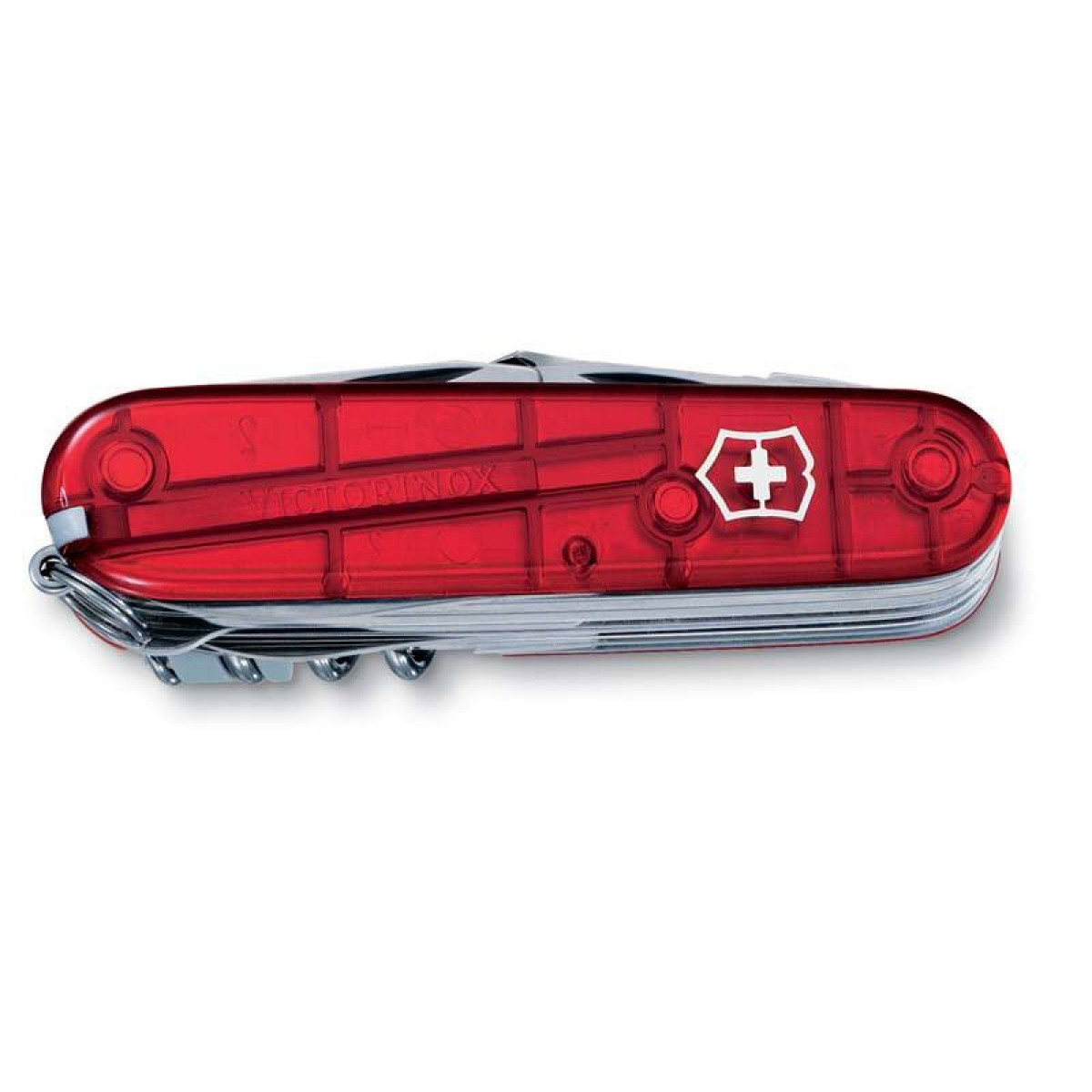 Нож Victorinox SwissChamp, 91 мм, 33 функции, полупрозрачный красный 3