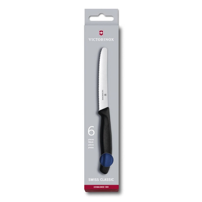 Набор Victorinox SwissClassic кухонный, 6 предметов, синяя рукоять