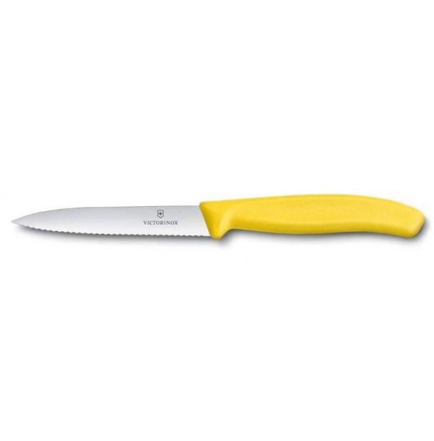 Нож для овощей Swiss Classic 10 см с серейторной заточкой VICTORINOX 6.7736.L8