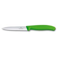 Нож для овощей Swiss Classic 10 см с серейторной заточкой VICTORINOX 6.7736.L4
