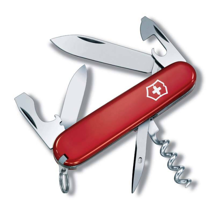 Нож Victorinox Tourist, 84 мм, 12 функций, красный