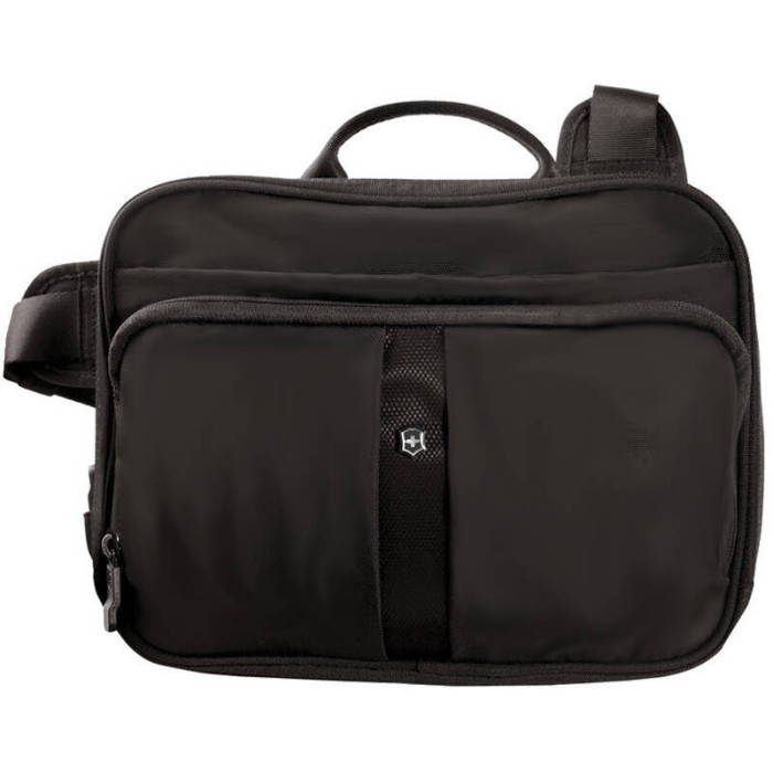 Сумка наплечная Victorinox Travel Companion горизонтальная, черная, 27x8x21 см, 4 л