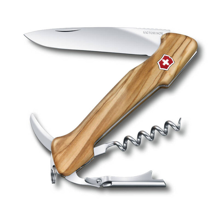 Нож Victorinox Wine Master, 130 мм, 6 функций, оливковое дерево