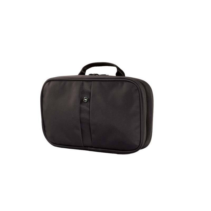 Несессер Victorinox Zip-Around Travel Kit, 3 отделения, черный, 28x8x18 см, 4 л