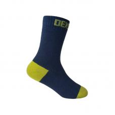 Водонепроницаемые носки детские DexShell Ultra Thin Children Socks L (20-22 см), синий/желтый