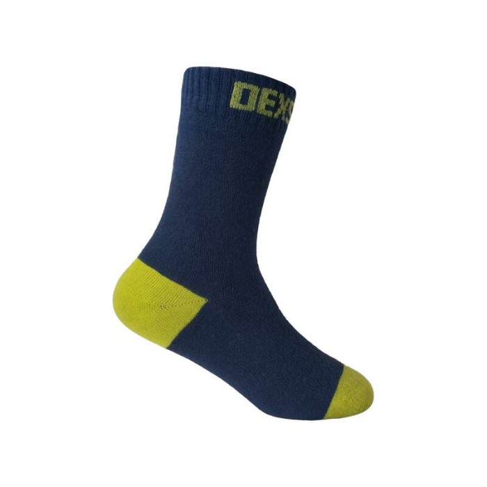 Водонепроницаемые носки детские DexShell Ultra Thin Children Socks S (16-18 см), синий/желтый