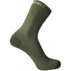 Водонепроницаемые носки DexShell Ultra Thin Crew L (43-46), оливковый зеленый