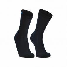 Водонепроницаемые носки DexShell Ultra Thin Crew L43-46 черный-голубой DS683BLKL