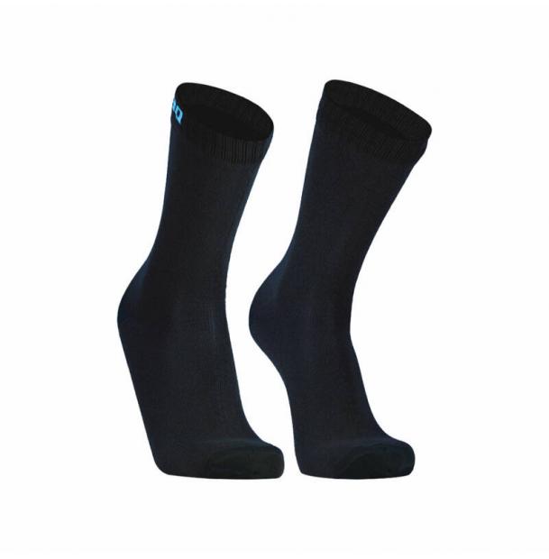 Водонепроницаемые носки DexShell Ultra Thin Crew XL 47-49 черный/голубой DS683BLKXL