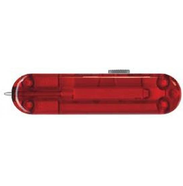 Задняя накладка для ножей VICTORINOX 58 мм, пластиковая, полупрозрачная красная C.6300.T4