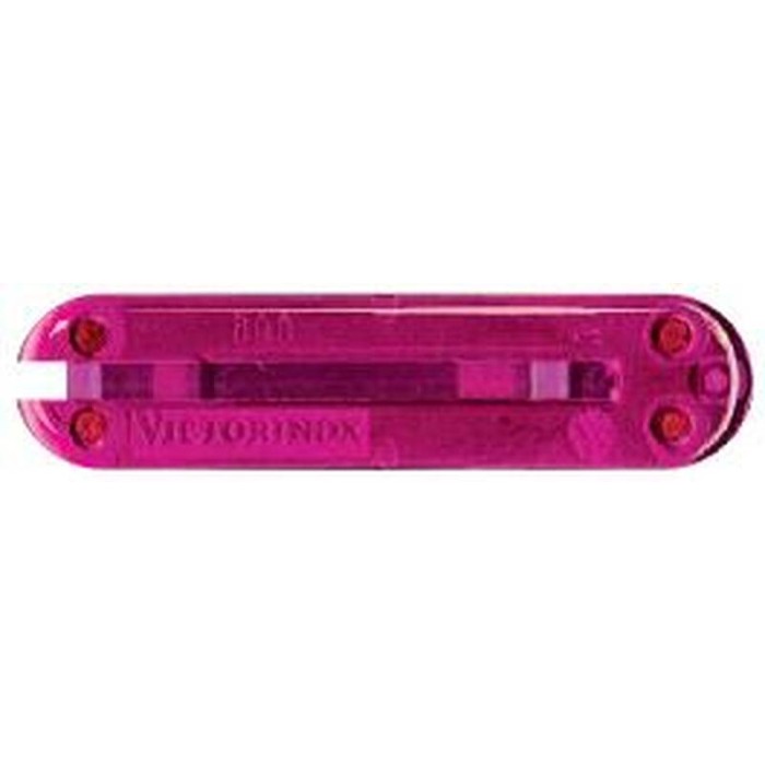 Задняя накладка для ножей VICTORINOX 58 мм, пластиковая, полупрозрачная розовая