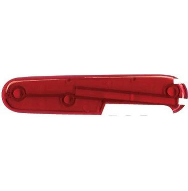 Задняя накладка для ножей VICTORINOX 91 мм, пластиковая, полупрозрачная красная C.3600.T4