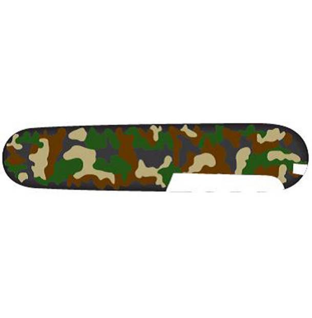 Задняя накладка для ножей VICTORINOX 91 мм, пластиковая, зелёный камуфляж C.3694.4
