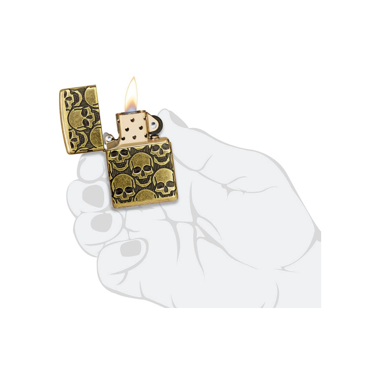 Зажигалка Armor® Cackling Cranium ZIPPO 46302 9