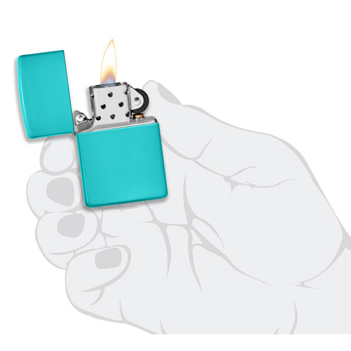 Зажигалка Classic Flat Turquoise Zippo 49454 7