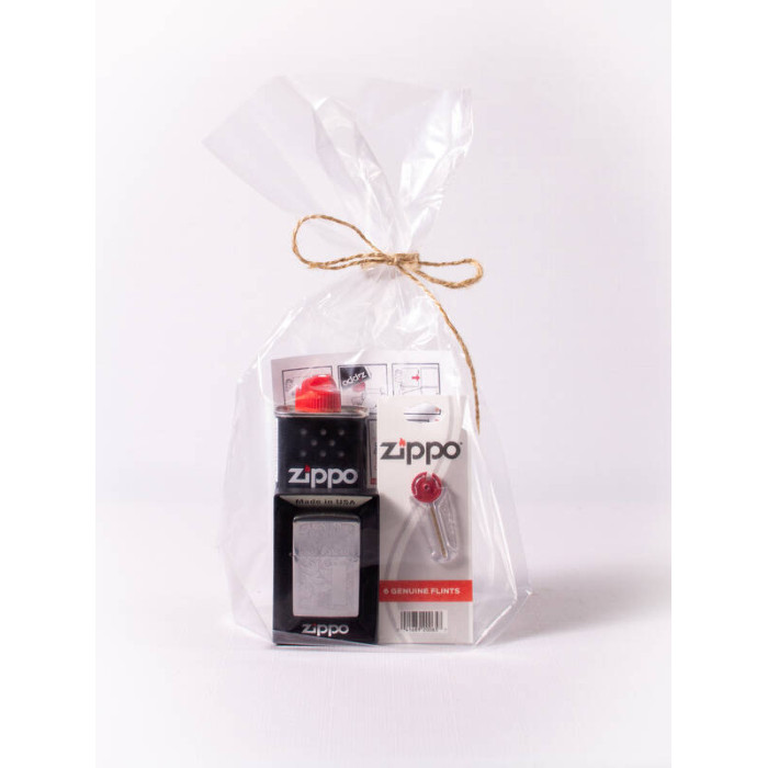 Набор из зажигалки Zippo 352 c топливом 125 мл и кремнями