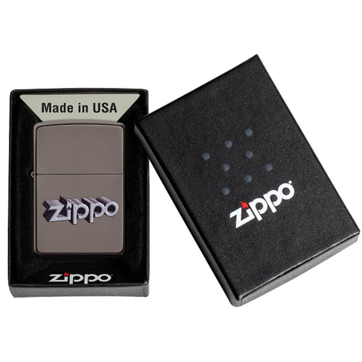 Зажигалка Lion Design Black Ice Zippo 49417 7