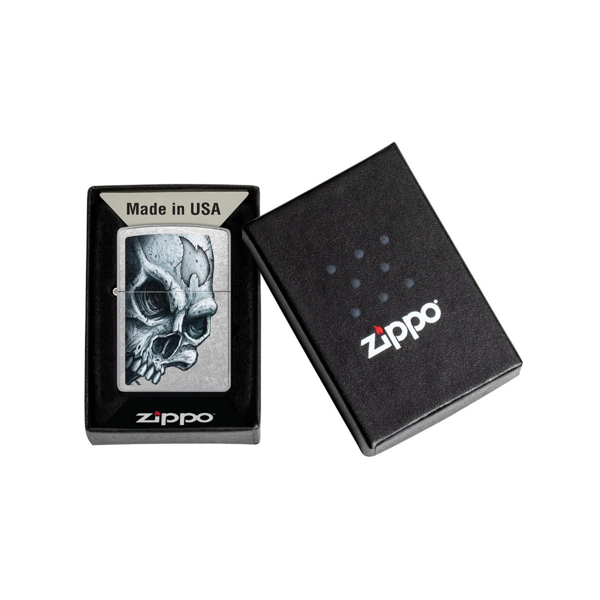 Зажигалка Skull and Flame ZIPPO 46587 3